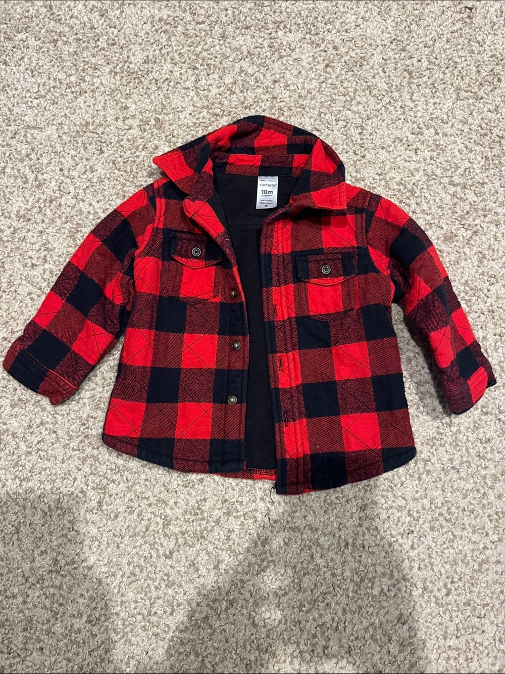 Carters 18 month plaid shirt.
